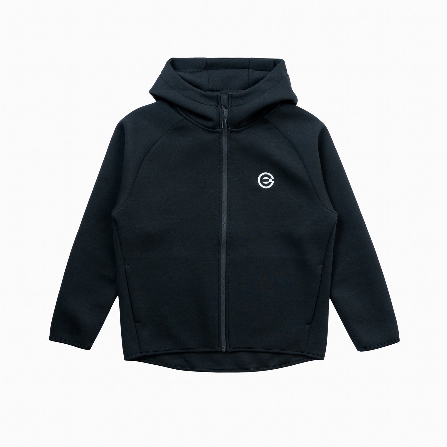 Sudadera con capucha y logo bordado|NEGRO