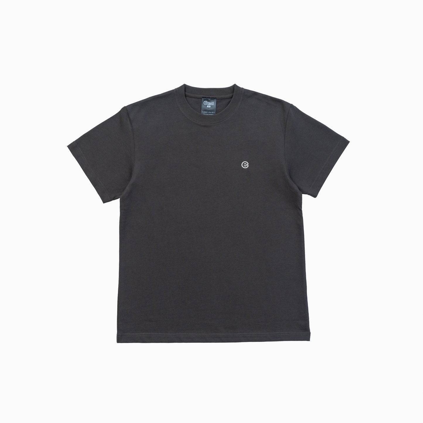 Camiseta de algodón con bordado|NEGRO