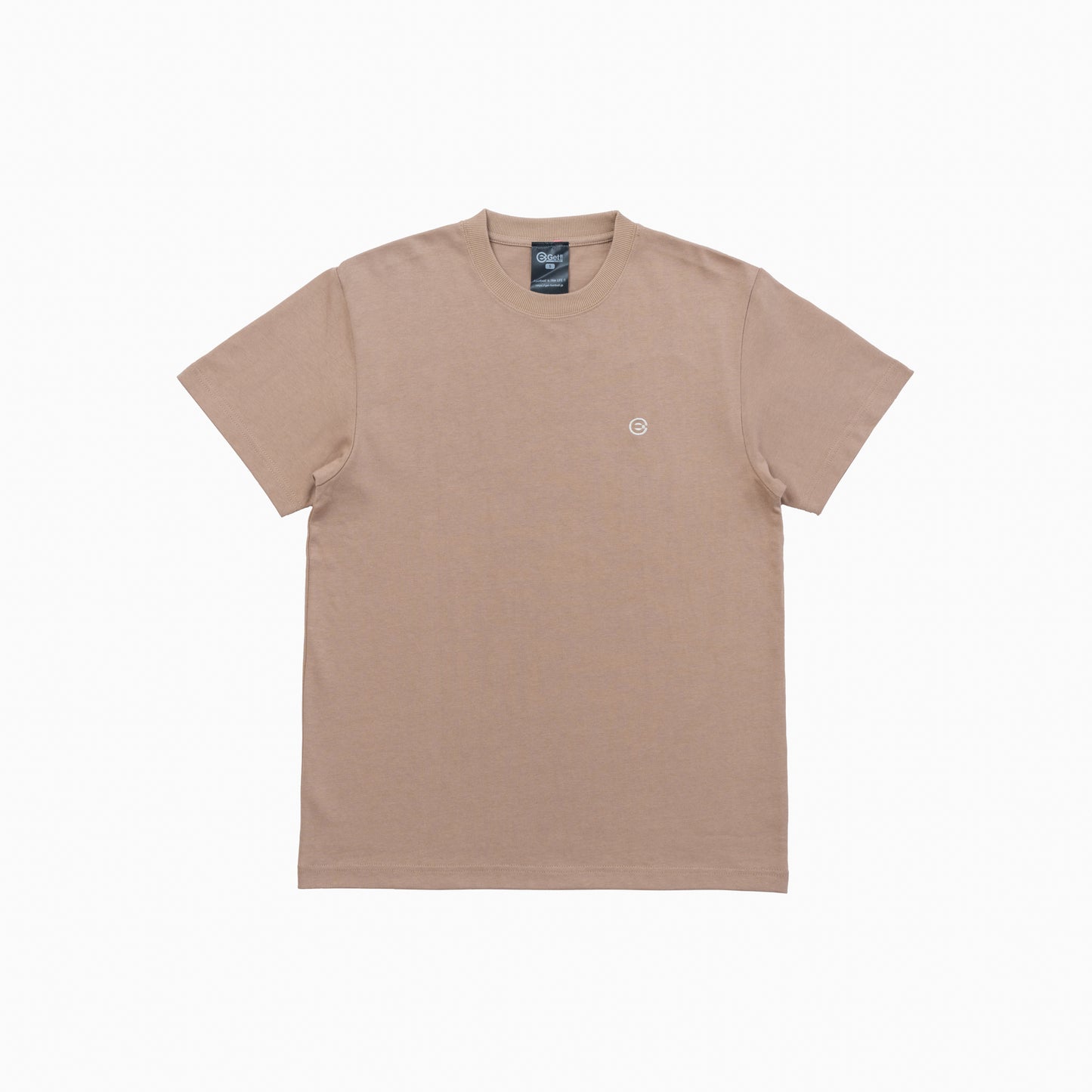 Camiseta de algodón con bordado | MARRÓN