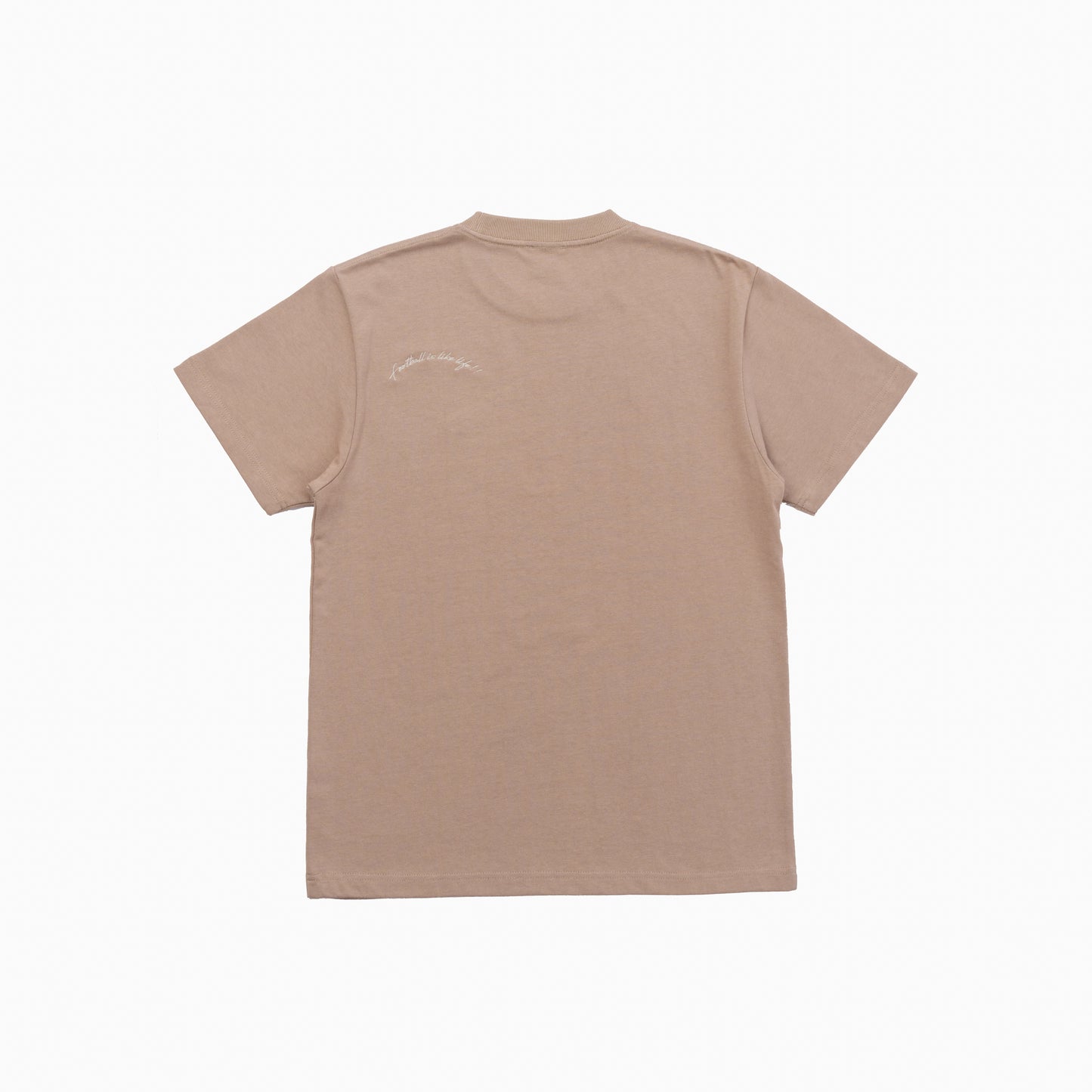 Camiseta de algodón con bordado | MARRÓN