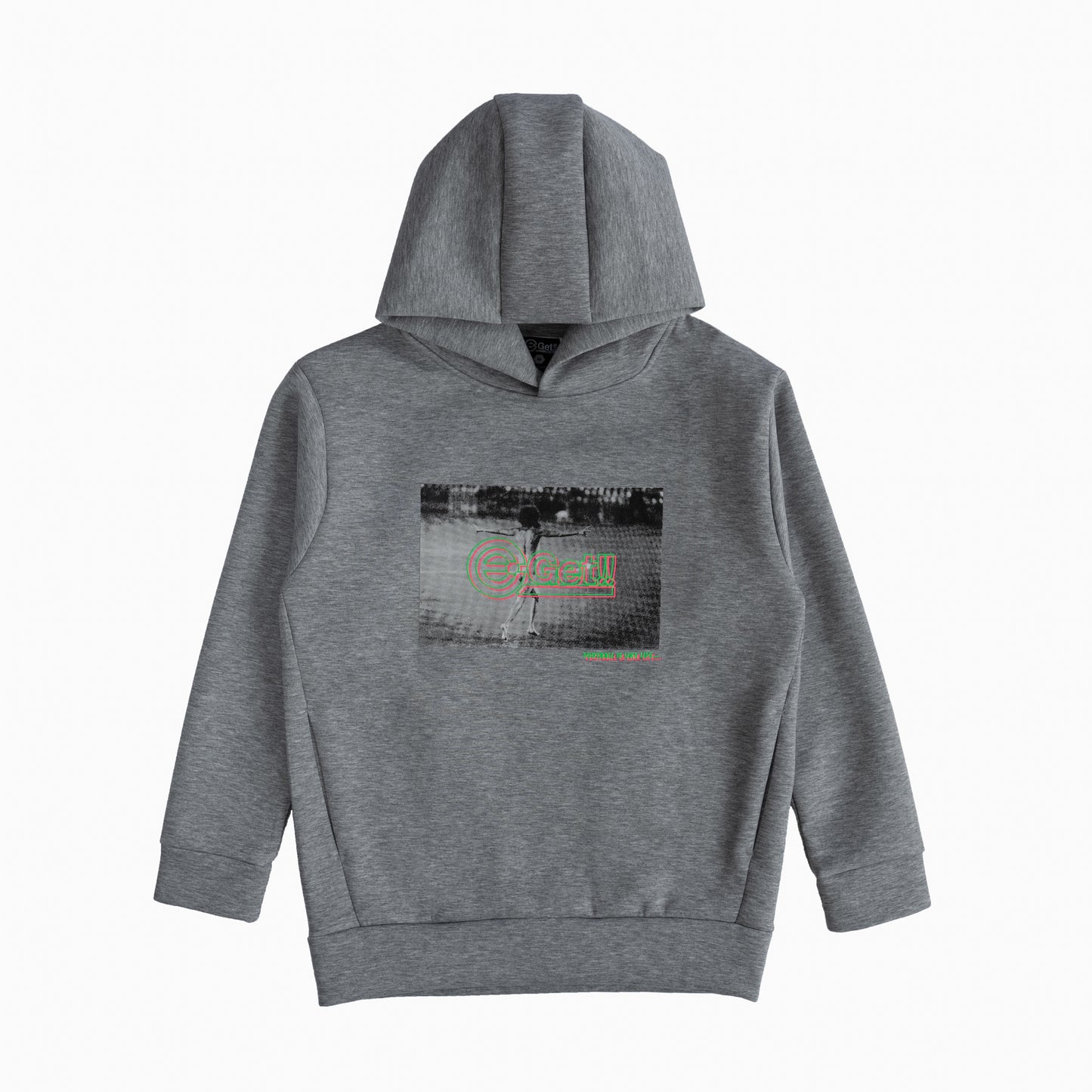 Sudadera con capucha|logotipo NEGRO/NEGRO