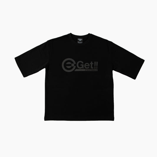 5分袖スウェットシャツ|BLACK