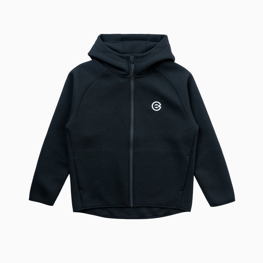 ロゴ刺繍スウェットパーカー|BLACK