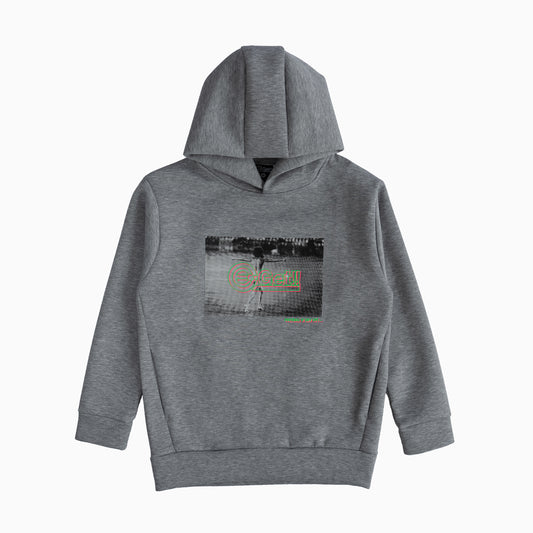 プリントパーカー|GRAY